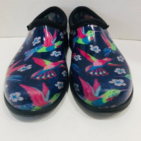 Sloggers Womens Clogs Mules Shoes 9 Hummingbird Waterproof Gardening Outdoors - Picture 7 of 10